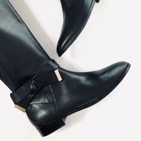 Ted Baker Tall Black Leather Knee High Boot - Picture 4 of 13